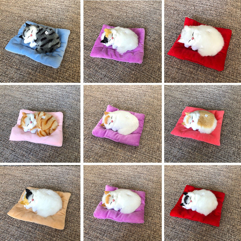 仿真猫净化空气玩具汽车摆件