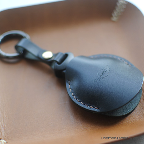 牛皮宝马MINI车钥匙包礼物手工