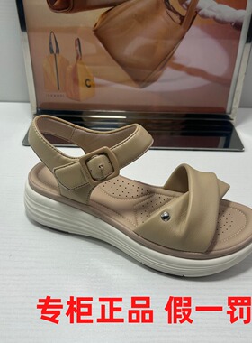 正品comely/康莉撤柜女鞋休闲风厚底夏搭扣露趾沙滩鞋魔术贴凉鞋