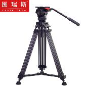 PLUS专业摄像机单反液压云台&碳纤维三脚架套装 N6T 图瑞斯新款