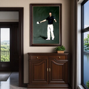 2025新款大芬村名家高尔夫油画装饰画现代简约高尔夫球场装饰挂画