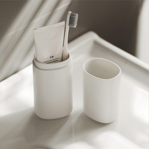 日本进口MUJIΕ旅行洗漱杯牙刷盒便携式牙具杯牙缸漱口杯刷牙杯牙
