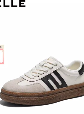 百丽男士时尚运动休闲阿甘德训板鞋男26春季新款厚底增高9BZ01AM6