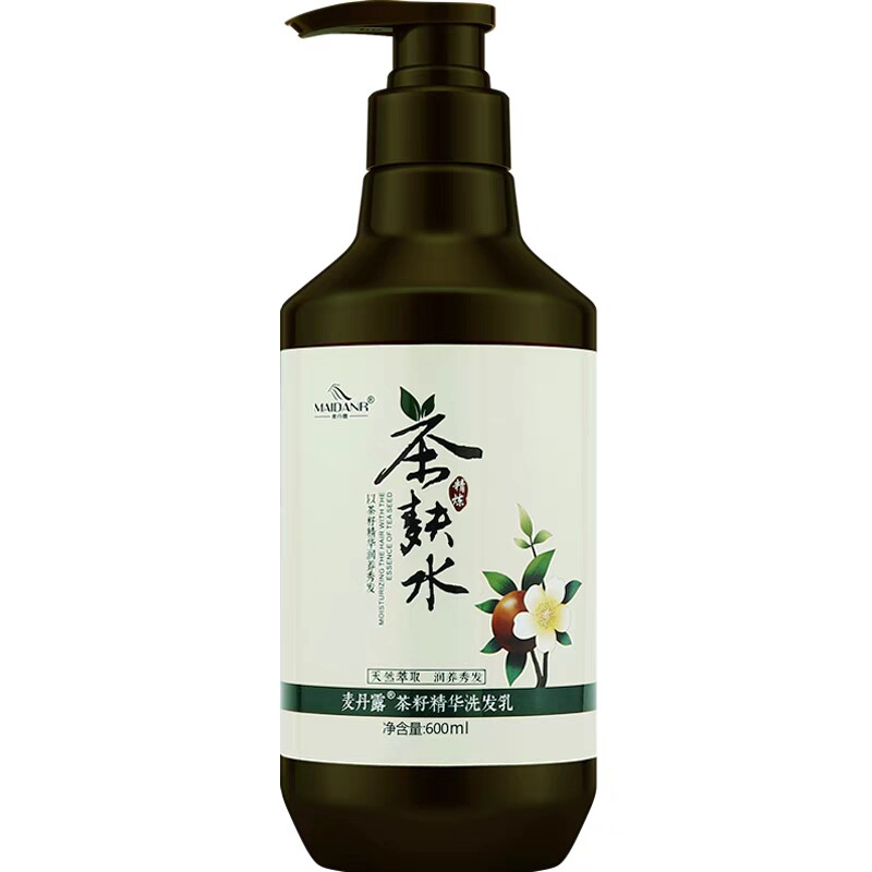 麦丹露茶籽精华茶麸水洗发水控油蓬松去屑茶麸洗头膏香波