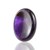 椭圆掌心石解压冥想天然紫水晶拇指石手握盘玩手把件忘忧石石头