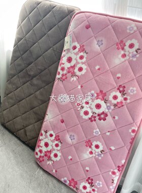 出口日单秋冬法兰绒加厚硬质棉大号儿童床垫坐垫幼儿园午休垫