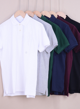 RL092男装短袖 大珠地棉 夏装新款经典翻领