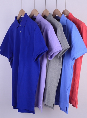 RL081男装短袖 珠地棉 大标夏装新款经典翻领