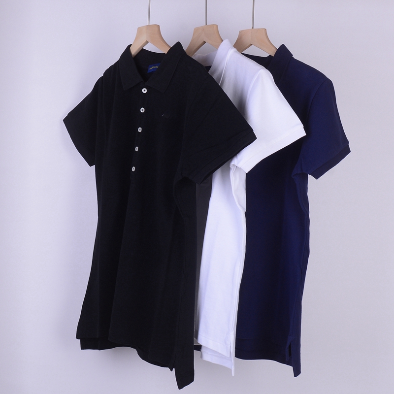 RL079女装薄款翻领修身休闲款短袖 五粒扣修身版型 有