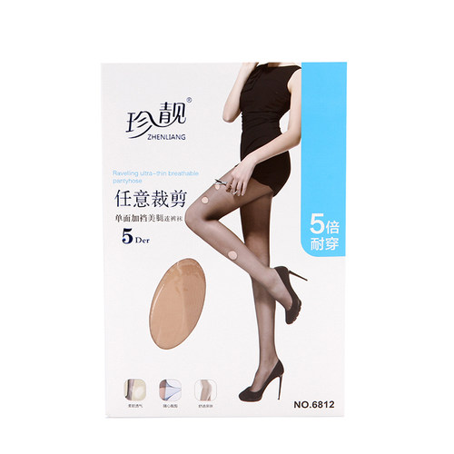 珍靓6812超薄任意剪防勾丝连裤袜