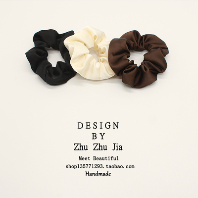 发圈缎面法式少女网红2022新款