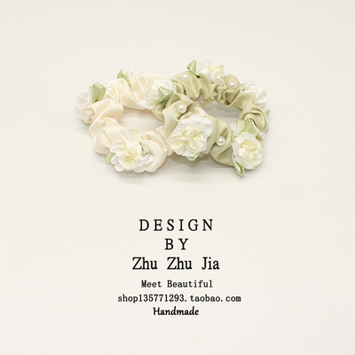 花朵大肠发圈小肠圈发绳头绳扎头发橡皮筋高级感2024年新款小清新