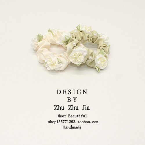花朵大肠发圈小肠圈发绳头绳扎头发橡皮筋高级感2024年新款小清新