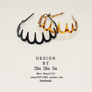 洗脸发箍带齿防滑头箍高级感韩国网红新款高颅顶发卡外出发饰头饰