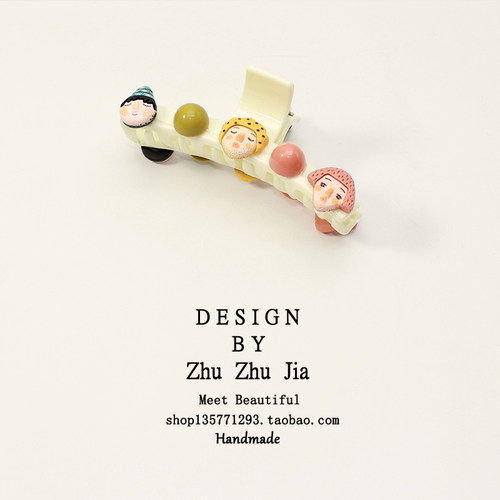 可爱卡通抓夹后脑勺亚克力抓夹