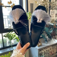 Livingbank Retro Velvet Slippers Ins French Flunch Mife Little Bethode