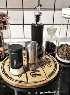 livingbank 黑色调料瓶黑白英文油瓶油盐酱醋玻璃瓶不锈钢调料罐