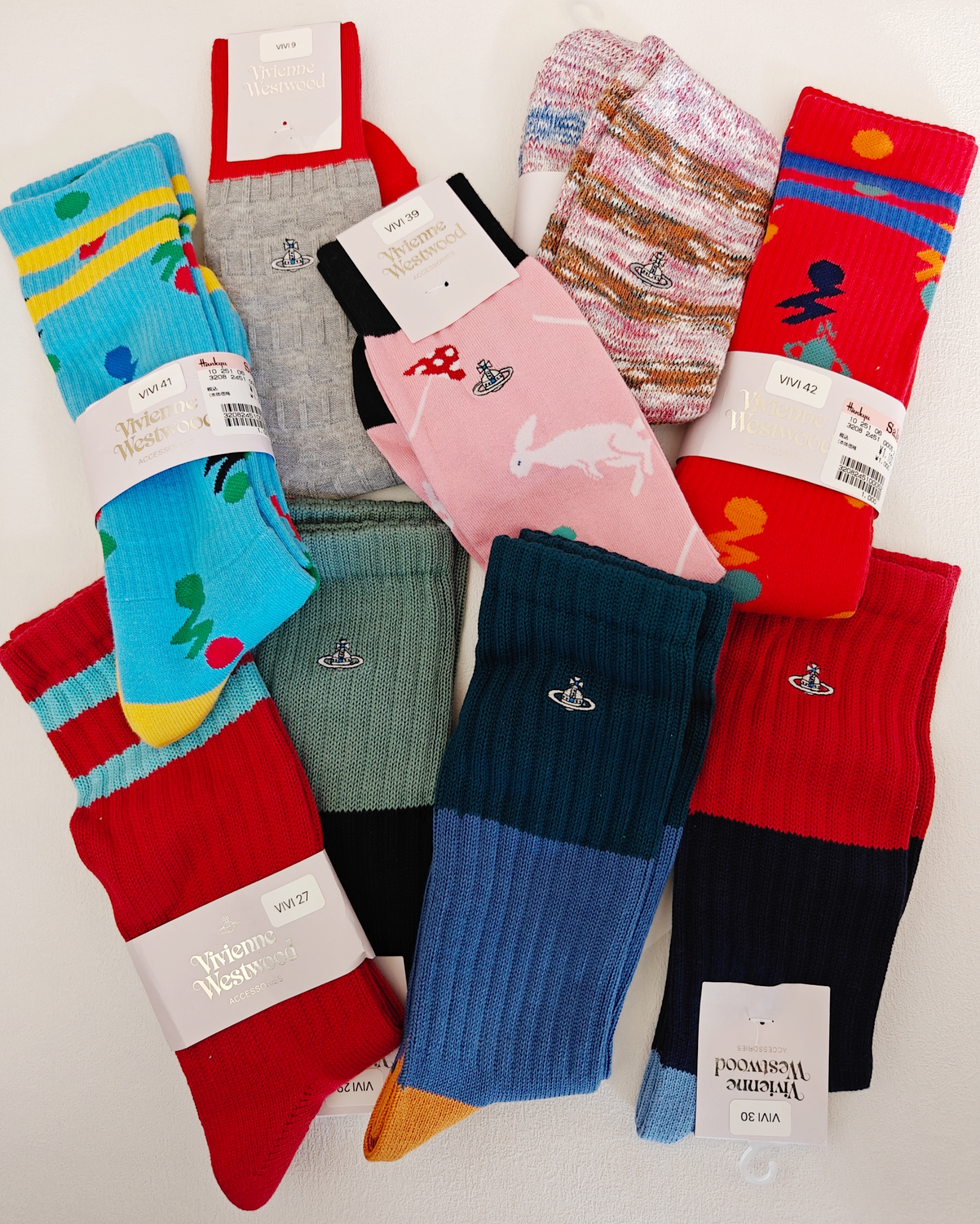 现货vivienne西太后日产土星男款高筒高帮毛巾底长袜运动袜子合集