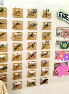 幼儿园信封背景墙环创装饰