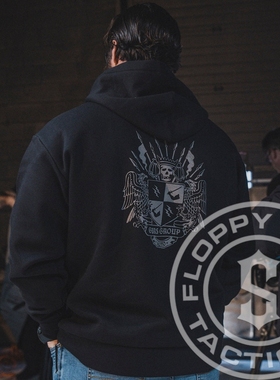 【软趴趴战术】GBRS Group Coat Of Arms Pullover 黑色连帽卫衣