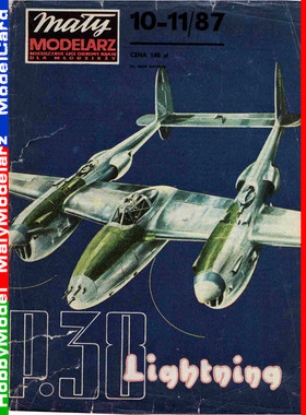 Maly Modelarz 1987-10-11 - Samolot Lockheed P-38 Lightning