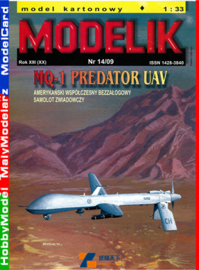 Modelik 2009-14 - MQ-1 Predator UAV