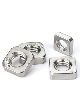 304不锈钢薄四方螺母 四角方型螺帽  DIN562锁紧薄螺帽M3M4M5M6M8