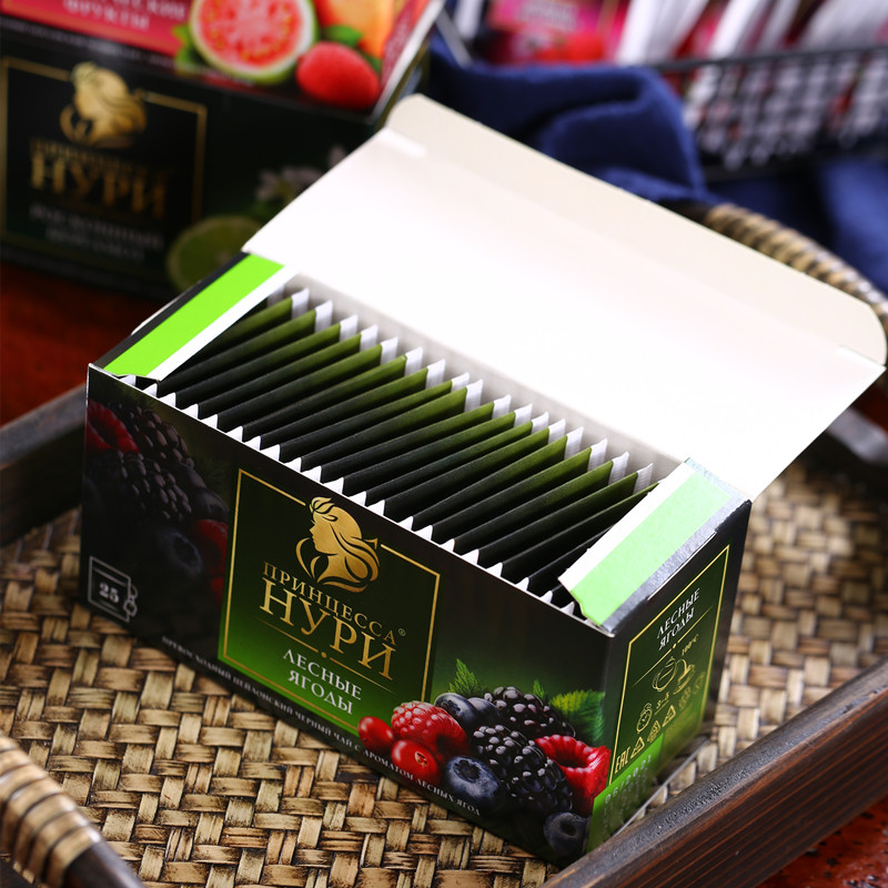 俄罗斯进口公主牌花果味红茶hypn柠檬冰红茶奶茶调料小包装组合