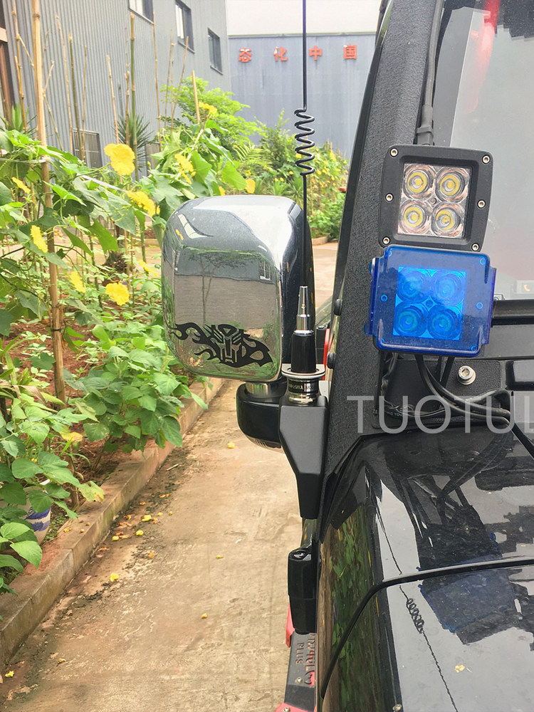 BAIC 모터 BJ40L 수정된 자동차 라디오 라디오 안테나 304 스테인레스 스틸 도난 방지 브래킷 카드 가장자리