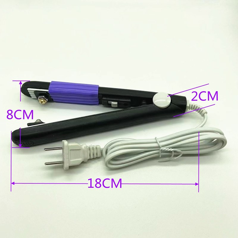 新品羽毛球拍胶粒换转护线管钉边压烫喇叭口钳器工具110V220V