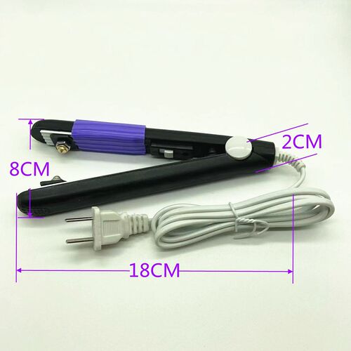 新品羽毛球拍胶粒换转护线管钉边压烫喇叭口钳器工具110V220V