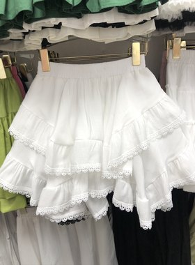 小众不规则蛋糕裙短裙子防走光