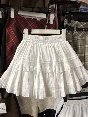 软妹子a字蛋糕裙层次感蓬蓬裙