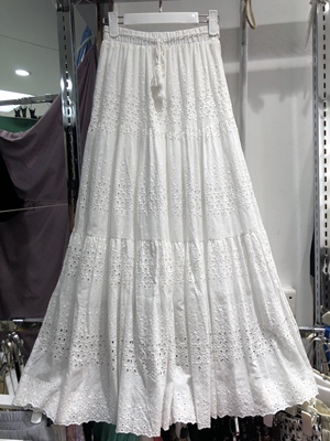 法式复古半身裙长裙a字蛋糕裙