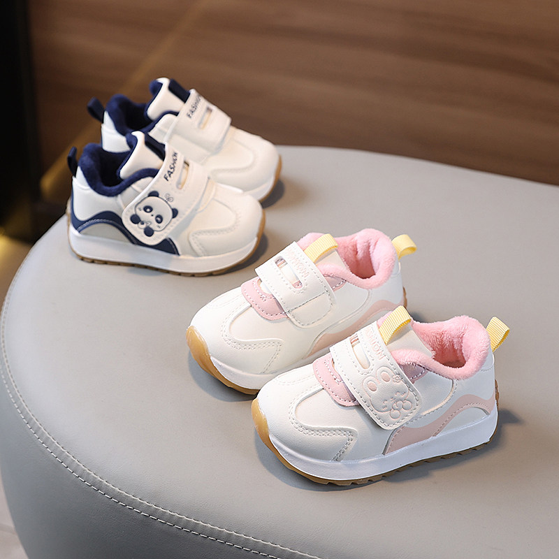 冬季二棉女宝宝鞋子软底婴儿学步鞋男童加绒棉鞋0-1岁3机能运动鞋