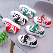 儿童帆布鞋 子女童小白鞋 小童运动布鞋 男宝宝鞋 透气软底学步鞋 新款