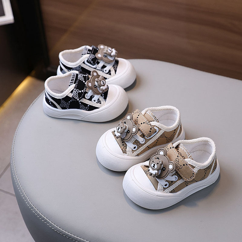 儿童帆布鞋春秋男宝宝鞋子软底婴儿学步鞋女童布鞋幼儿园防滑板鞋