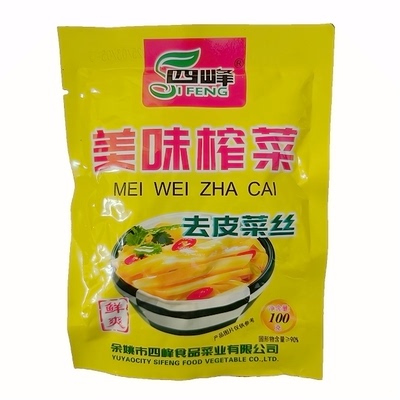 四峰美味榨菜去皮榨菜丝即食