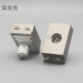 深灰色128型TV电视模块 TV有线闭路数字电视多媒体配86型插座面板