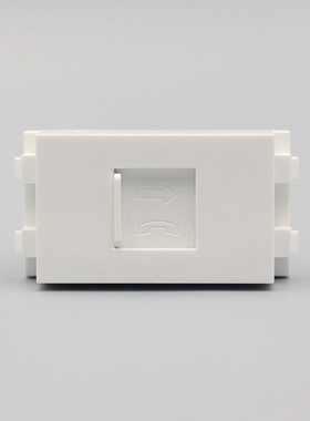 128型电话模块支架框 电话外框 带标识 不含电话模块 尺寸23x36mm