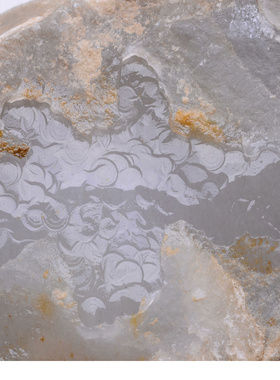 缅甸原石毛料 冰种 起胶 荧光冰莹 水沫玉 大牌挂件料F158