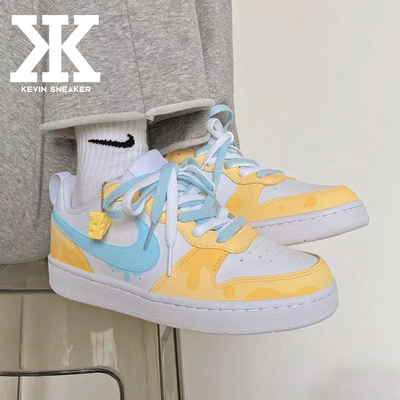 Nike耐克海盐芝士系带女低帮板鞋