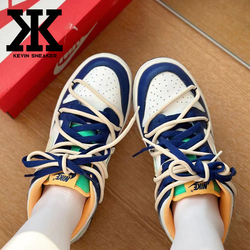 Nike耐克深蓝暖阳系带女低帮板鞋