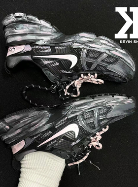 球鞋定制Nike耐克V2KRun废墟少女废土风户外穿搭防滑低帮跑步鞋