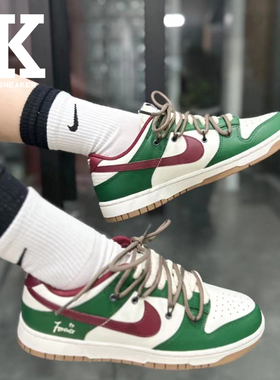 球鞋定制Nike Dunk Low Gorge Green高街男款板鞋休闲运动舒适板