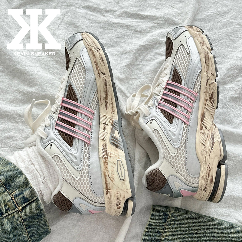 adidas男女同款低帮跑步鞋