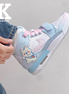 球鞋定制Nike耐克JordanLegacy312背包兔布贴出逃日记中帮篮球鞋