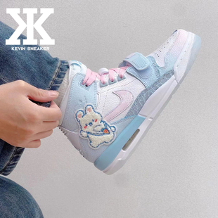 球鞋定制Nike耐克JordanLegacy312背包兔布贴出逃日记中帮篮球鞋