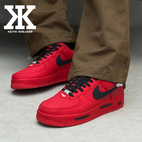 球鞋定制Nike耐克Air Force1 CNY新春大红袍时尚防滑耐磨低帮板鞋