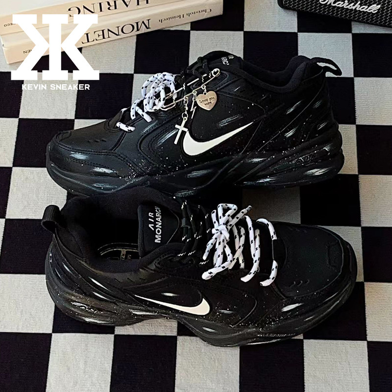 球鞋定制Nike耐克Air Monarch4瓦奥高街机能城市通勤低帮老爹鞋